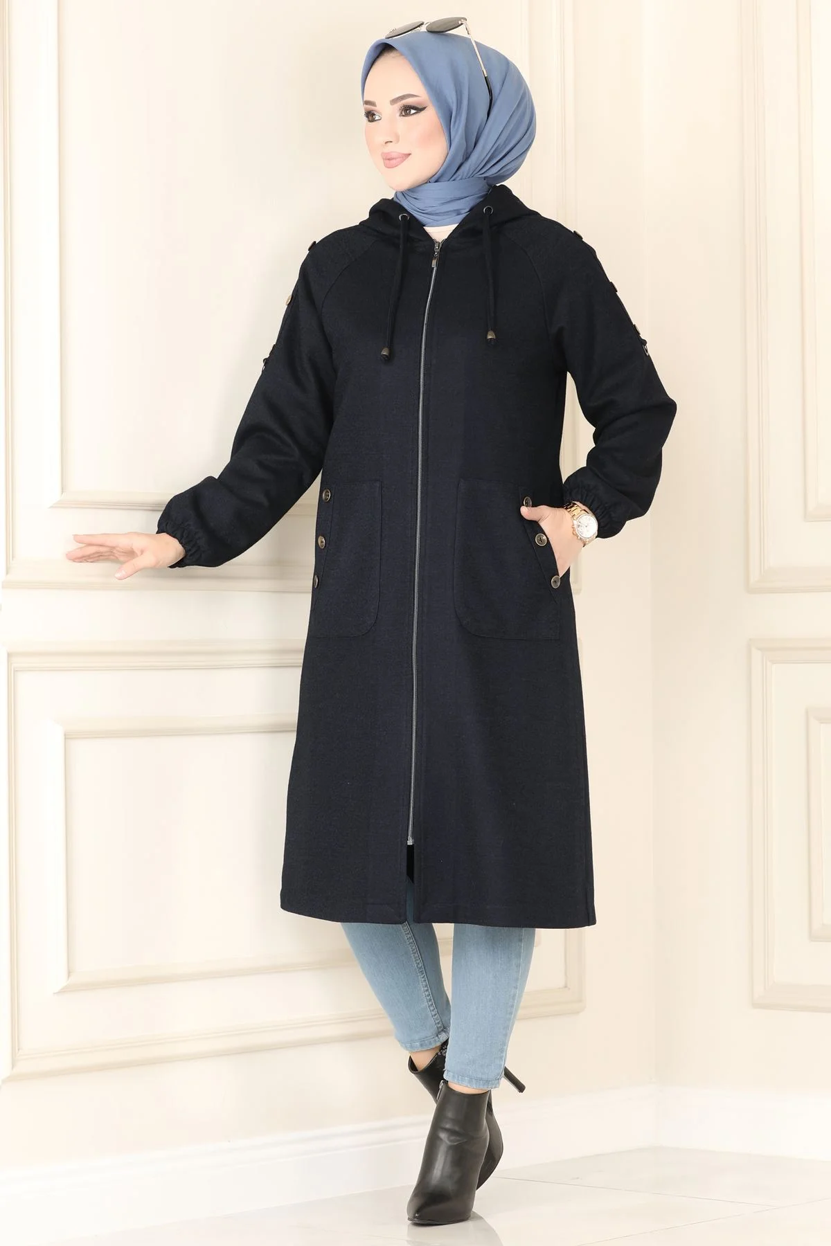 Overcoat 2204PD194 sv - الصورة 12